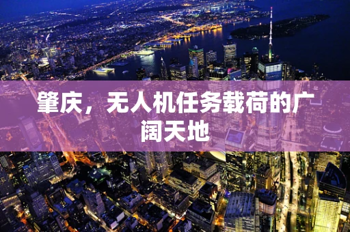 肇庆，无人机任务载荷的广阔天地