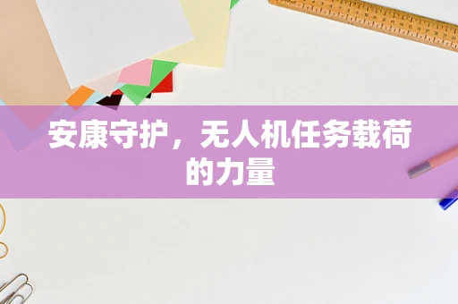 安康守护，无人机任务载荷的力量